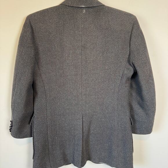 Vtg 70s Tweed Mens 38R 100% Wool Blazer Sport Coat USA Lined Heritage Preppy - Picture 7 of 16